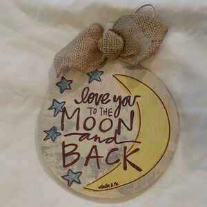 🌸 Free Add-On 🌸Love You to the Moon and Back Wall Art